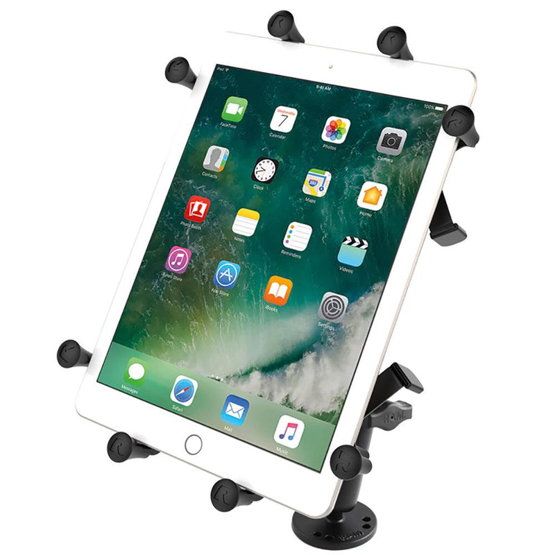 RAM Mount X-Grip III Large Tablet Holder w/ Long Flat Surface Mount [RAM-B-101-C-UN9U] - Essenbay Marine