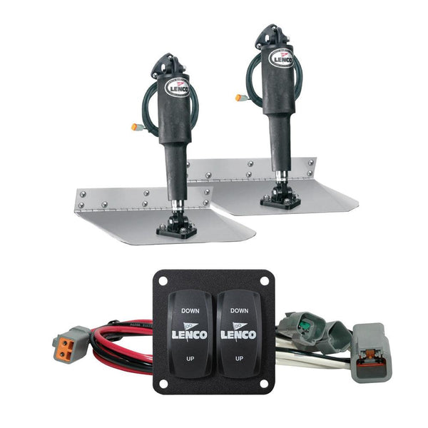 Lenco 12" x 12" Standard Trim Tab Kit w/Double Rocker Switch Kit [15103-104] - Essenbay Marine