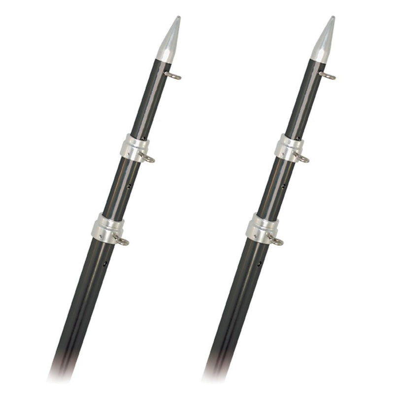 Rupp Top Gun Outrigger Poles - Telescopic - Carbon Fiber - 18' [A0-1800-CFT] - Essenbay Marine