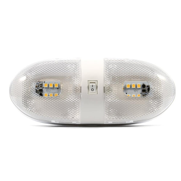 Camco LED Double Dome Light - 12VDC - 320 Lumens [41321] - Essenbay Marine