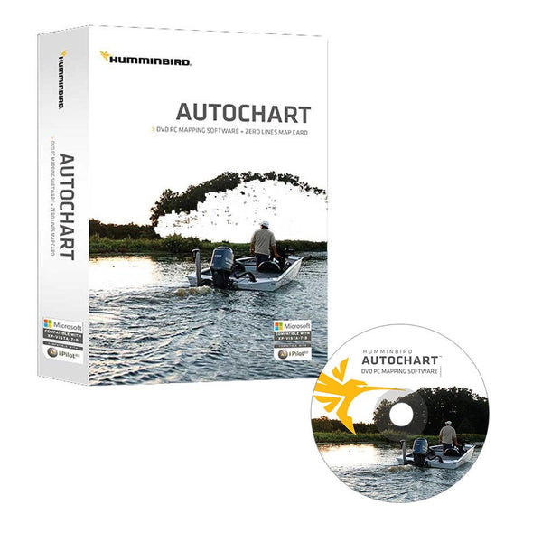 Humminbird Autochart DVD PC Mapping Software w/Zero Lines Map Card [600031-1] - Essenbay Marine