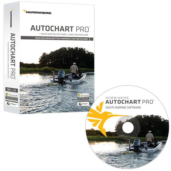 Humminbird AutoChart PRO DVD PC Mapping Software w/Zero Lines Map Card [600032-1] - Essenbay Marine