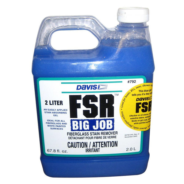 Davis FSR Big Job Fiberglass Stain Remover - 2-Liter [792] - Essenbay Marine