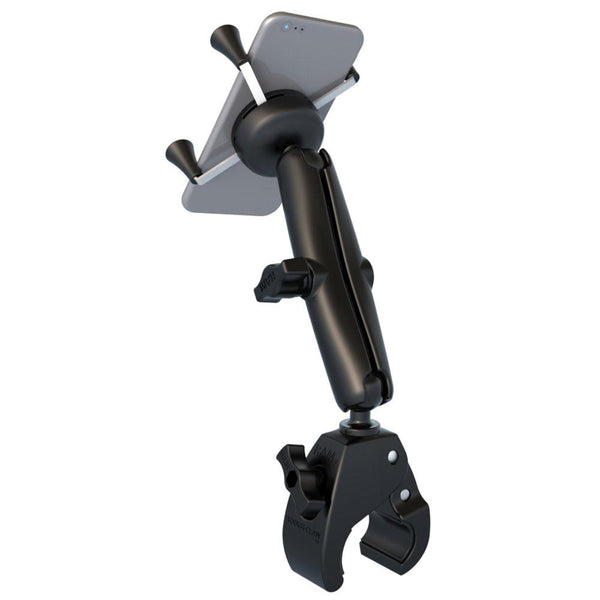 RAM Mount Universal Tough-Claw Base w/Long Double Socket Arm & Universal X-Grip Cell/iPhone Cradle [RAM-B-400-C-UN7U] - Essenbay Marine