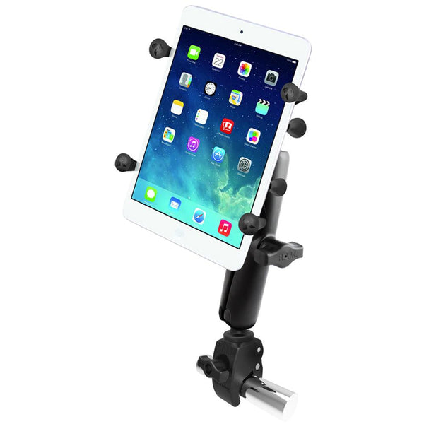 RAM Mount Tough-Claw Base w/Long Double Socket Arm & Universal X-Grip Cradle w/1" Ball f/7" Tablets [RAM-B-400-C-UN8U] - Essenbay Marine