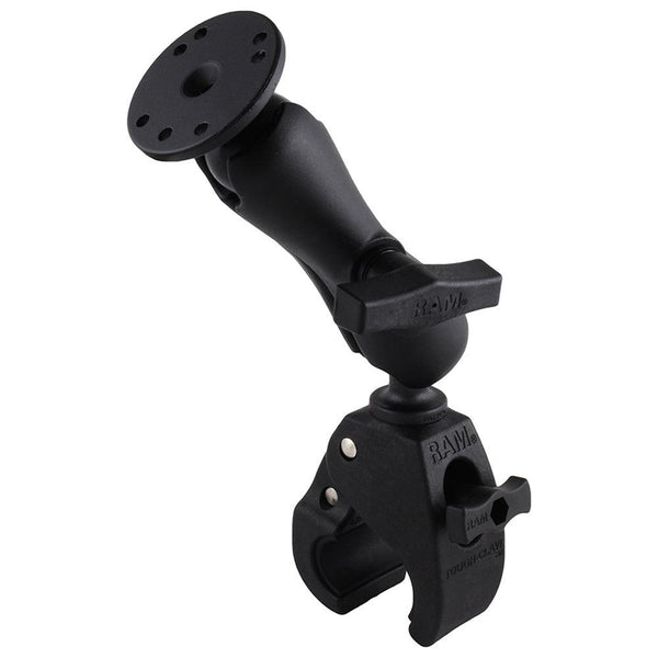 RAM Mount Medium Tough-Claw Base w/Double Socket Arm & 1.5" Round Base Adapter [RAP-404-202U] - Essenbay Marine