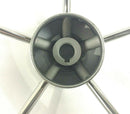 13" Destroyer Stainless Steel Boat Steering Wheel 25Deg SSSW13.00X3.75 - Essenbay Marine
