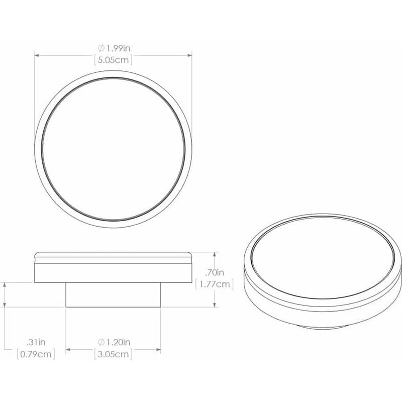 Lumitec Halo Flush Mount Down Light Spectrum RGBW - Brushed Housing [112807] - Essenbay Marine