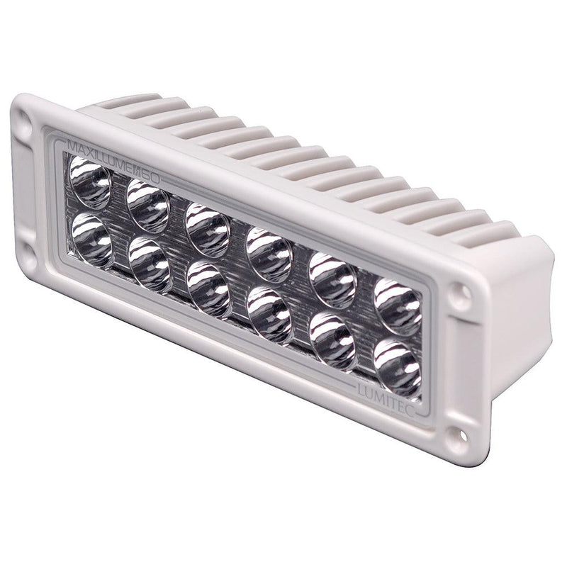 Lumitec Maxillumeh60 - Flush Mount Flood Light - White Housing - White Dimming [101336] - Essenbay Marine