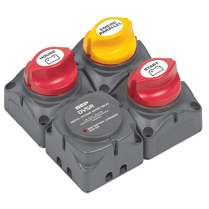 BEP Square Battery Distribution Cluster f/Single Engine w/Two Battery   Banks [716-SQ-140A-DVSR] - Essenbay Marine