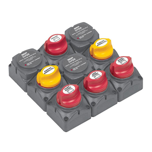 BEP Battery Distribution Cluster f/Triple Outboard Engine w/Four Battery Banks [719-140A-DVSR] - Essenbay Marine