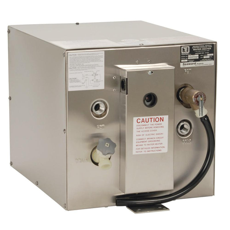 Whale Seaward 6 Gallon Hot Water Heater w/Rear Heat Exchanger - Stainless Steel - 120V - 1500W [S700] - Essenbay Marine