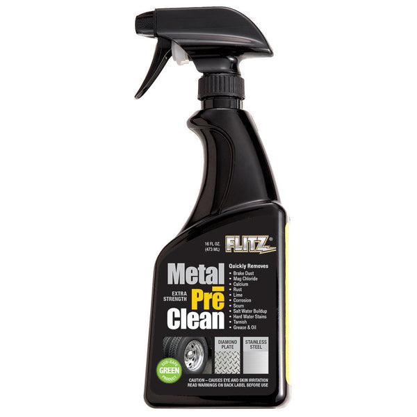 Flitz Metal Pre-Clean - All Metals Icluding Stainless Steel - 16oz Spray Bottle [AL 01706] - Essenbay Marine