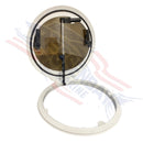 Jim Black 20" Round Escape Hatch With Solar Cool Glass Polar White 592-20RND-05-02SC-05 - Essenbay Marine