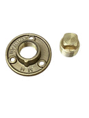 1/2" Plug Style Garboard Drain  2" Flange   Part