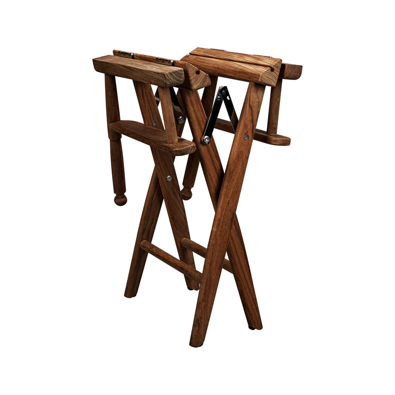 Whitecap Teak Director's Chair W/Cream Cushion 18" Part 61042 - Essenbay Marine
