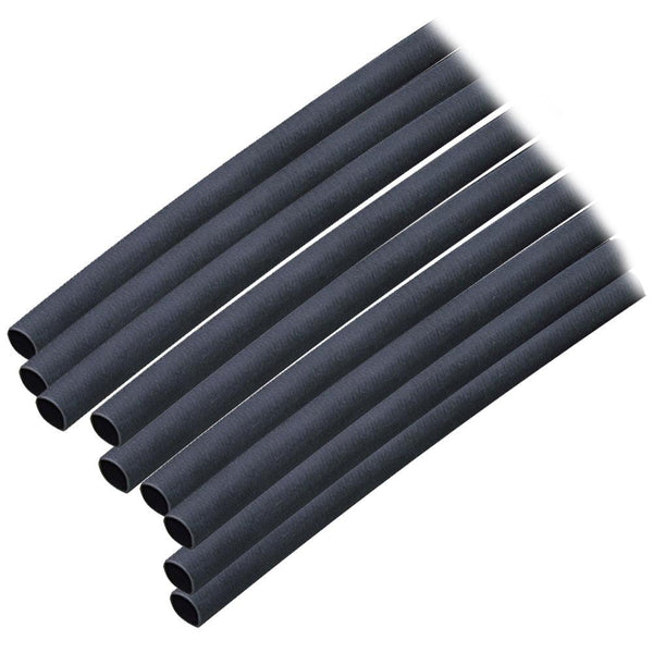 Ancor Adhesive Lined Heat Shrink Tubing (ALT) - 3/16" x 6" - 10-Pack - Black [302106] - Essenbay Marine