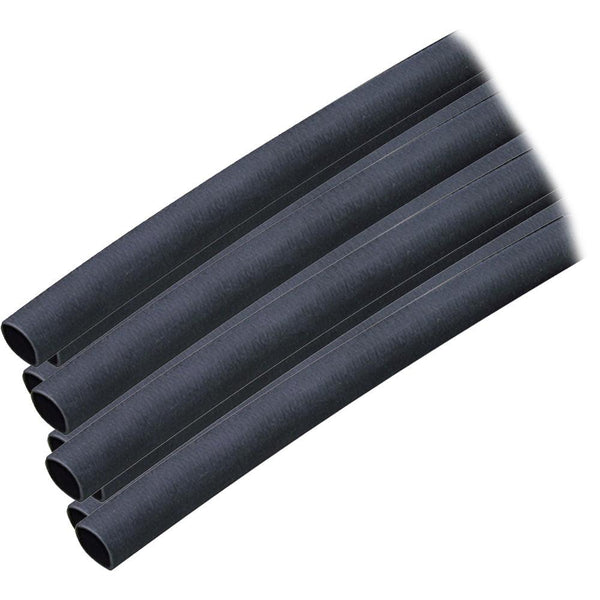 Ancor Adhesive Lined Heat Shrink Tubing (ALT) - 1/4" x 6" - 10-Pack - Black [303106] - Essenbay Marine