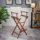 WhiteCap Teak Director's Chair with Natural Creme Seat Covers Part 60048 - Essenbay Marine