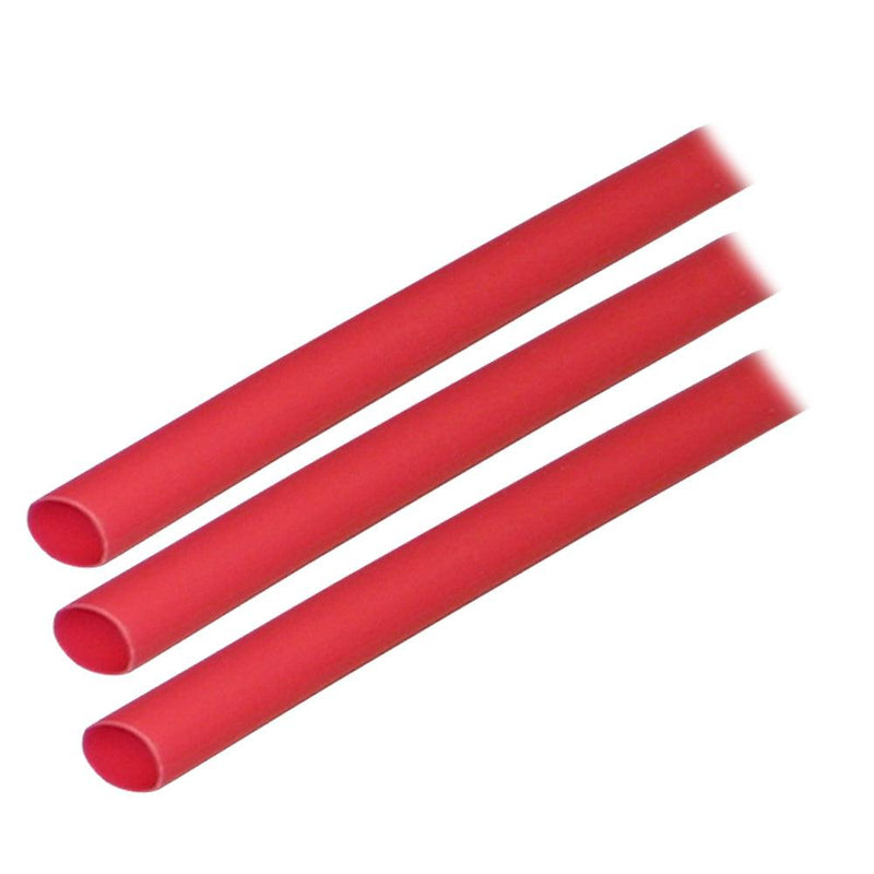 Ancor Adhesive Lined Heat Shrink Tubing (ALT) - 1/4" x 3" - 3-Pack - Red [303603] - Essenbay Marine