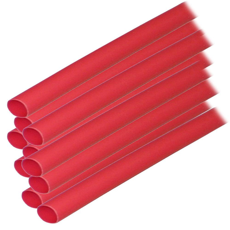 Ancor Adhesive Lined Heat Shrink Tubing (ALT) - 1/4" x 6" - 10-Pack - Red [303606] - Essenbay Marine