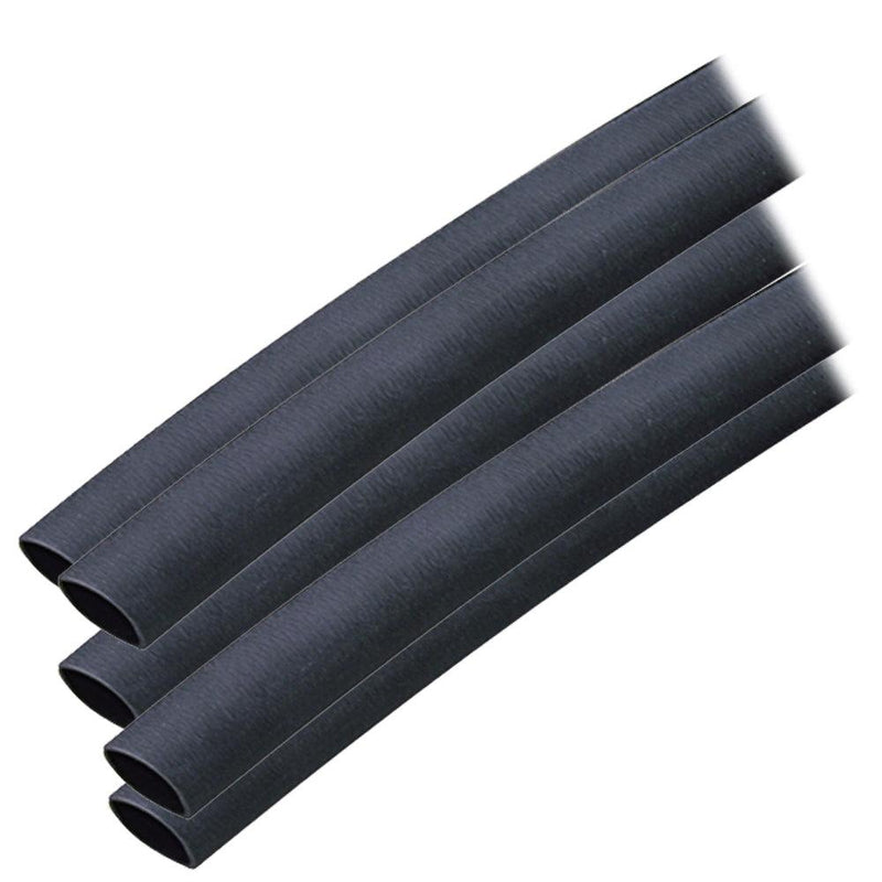Ancor Adhesive Lined Heat Shrink Tubing (ALT) - 3/8" x 12" - 5-Pack - Black [304124] - Essenbay Marine