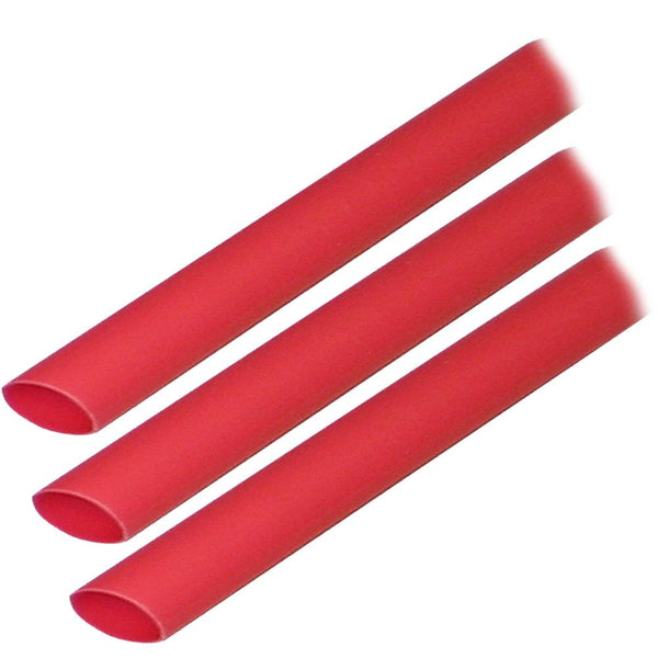 Ancor Adhesive Lined Heat Shrink Tubing (ALT) - 3/8" x 3" - 3-Pack - Red [304603] - Essenbay Marine