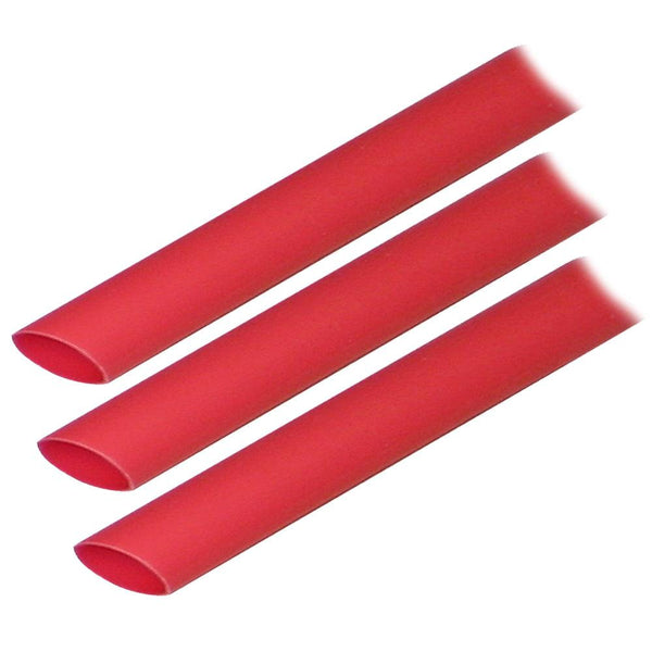 Ancor Adhesive Lined Heat Shrink Tubing (ALT) - 1/2" x 3" - 3-Pack - Red [305603] - Essenbay Marine