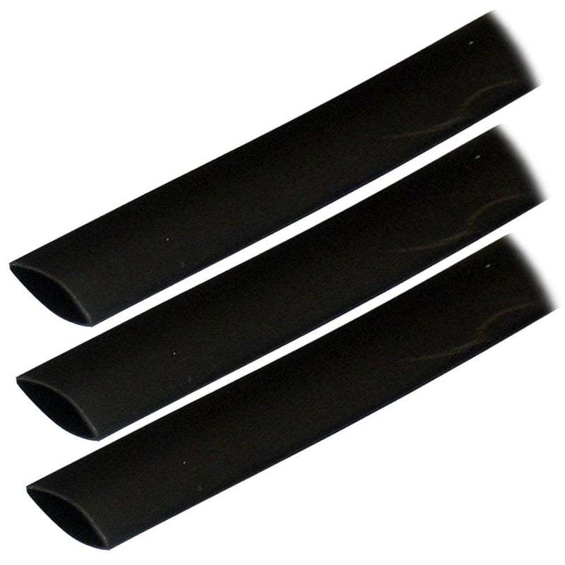 Ancor Adhesive Lined Heat Shrink Tubing (ALT) - 3/4" x 3" - 3-Pack - Black [306103] - Essenbay Marine