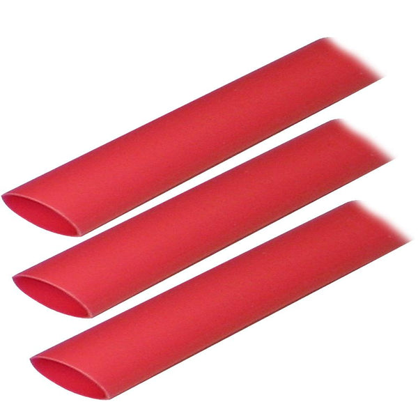 Ancor Adhesive Lined Heat Shrink Tubing (ALT) - 3/4" x 3" - 3-Pack - Red [306603] - Essenbay Marine