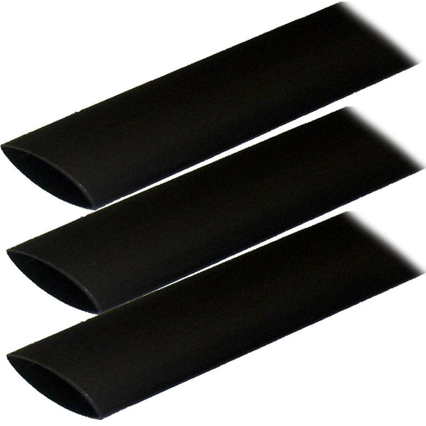 Ancor Adhesive Lined Heat Shrink Tubing (ALT) - 1" x 3" - 3-Pack - Black [307103] - Essenbay Marine