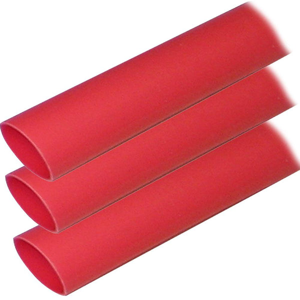 Ancor Adhesive Lined Heat Shrink Tubing (ALT) - 1" x 12" - 3-Pack - Red [307624] - Essenbay Marine