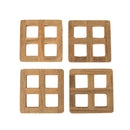 Whitecap Teak 4 Piece Coaster Set Part 60193 - Essenbay Marine