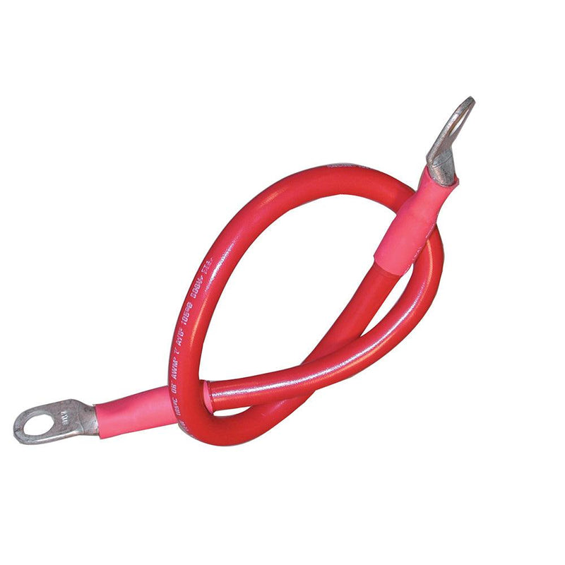 Ancor Battery Cable Assembly, 4 AWG (21mm) Wire, 3/8" (9.5mm) Stud, Red - 48" (121.9cm) [189137] - Essenbay Marine