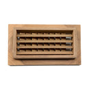 Whitecap Teak Air Conditioning Vent 9-3/4” W x 5-3/4” H x 1-1/2” Thick Part 60629 - Essenbay Marine