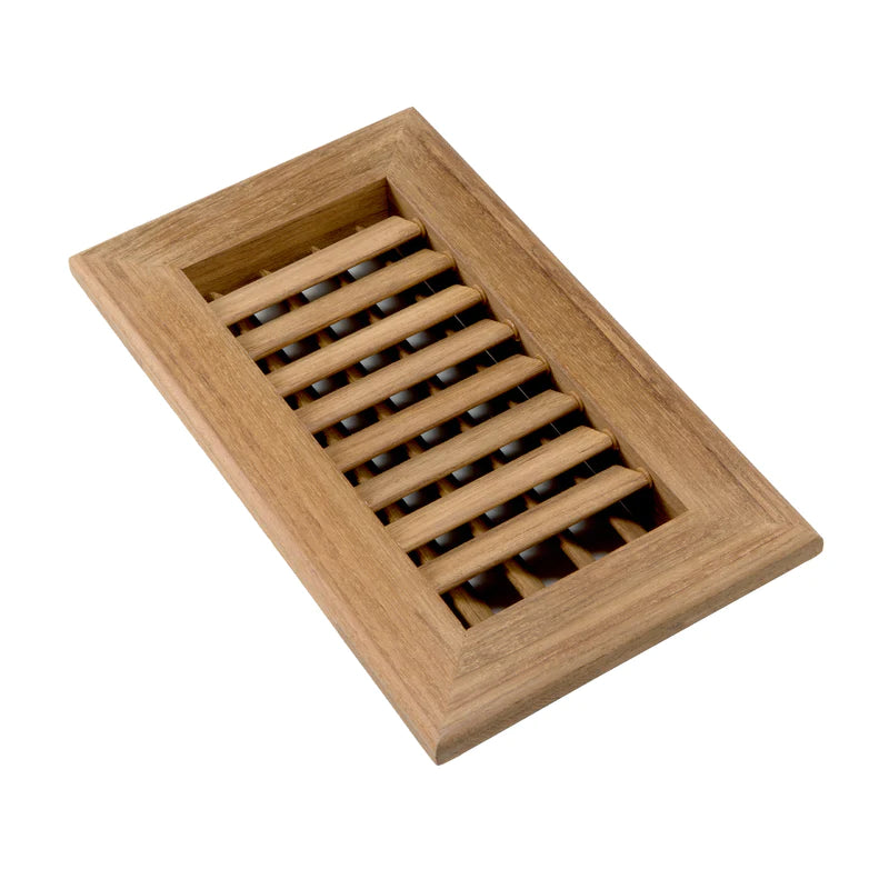 Whitecap Teak Air Conditioning Vent 9-3/4” W x 5-3/4” H x 1-1/2” Thick Part 60629 - Essenbay Marine