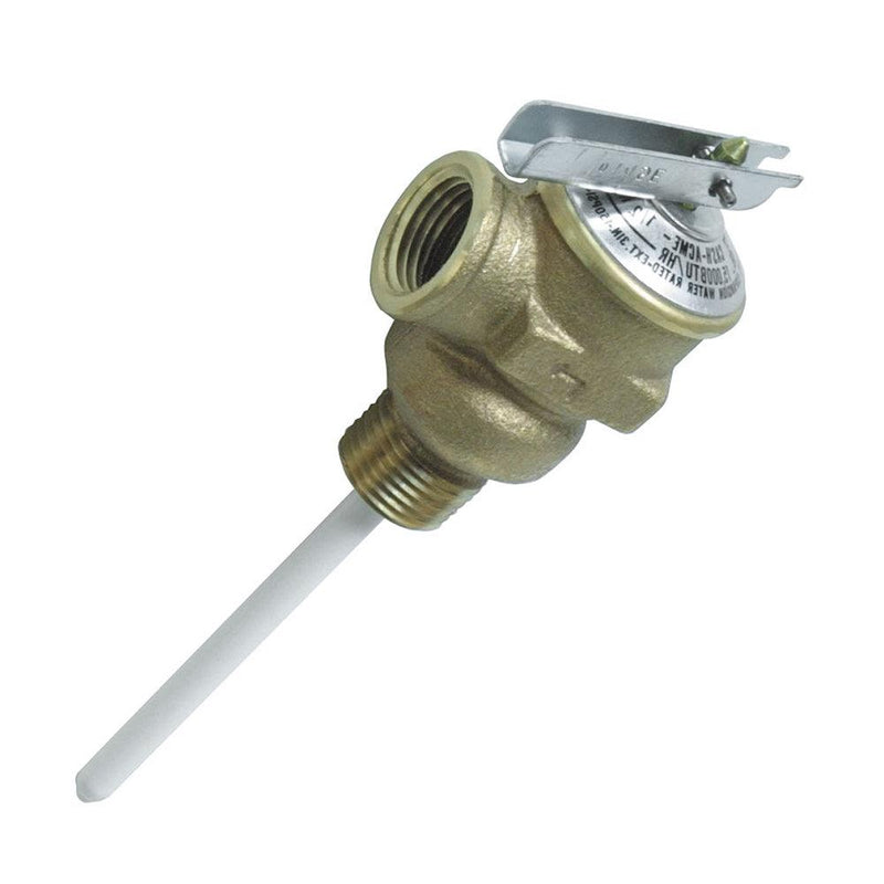 Camco Temperature & Pressure Relief Valve - 1/2" Valve w/4" Probe [10423] - Essenbay Marine