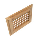 Whitecap Teak Louvered Insert 9-1/8” W x 7-1/2” H x 3/4” Thick Part 60712 - Essenbay Marine