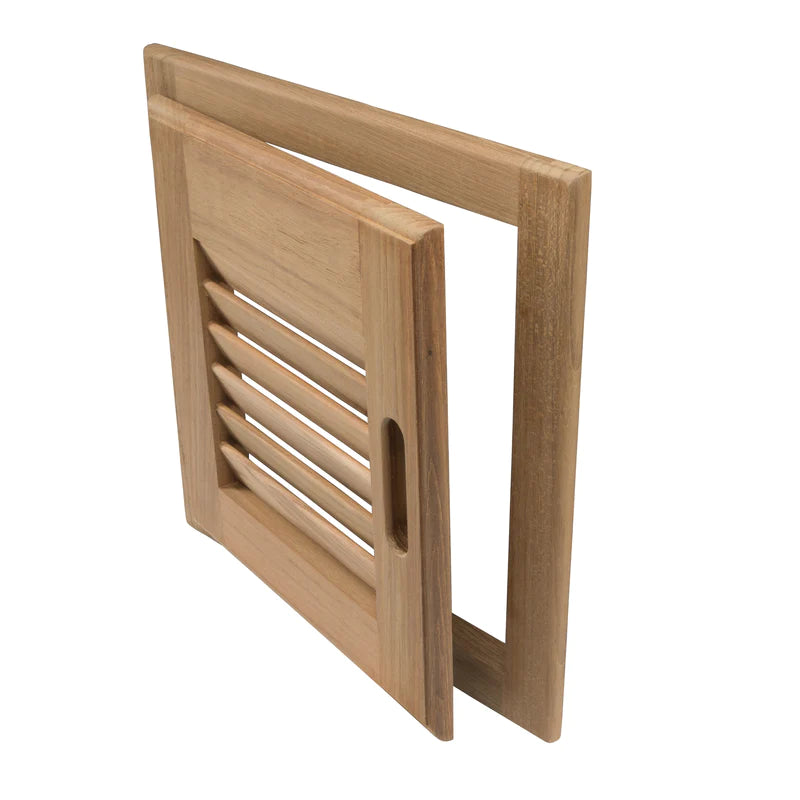 Whitecap Louvered Door & Frame Left Hand Opening 12" x 12" Part 60721 - Essenbay Marine