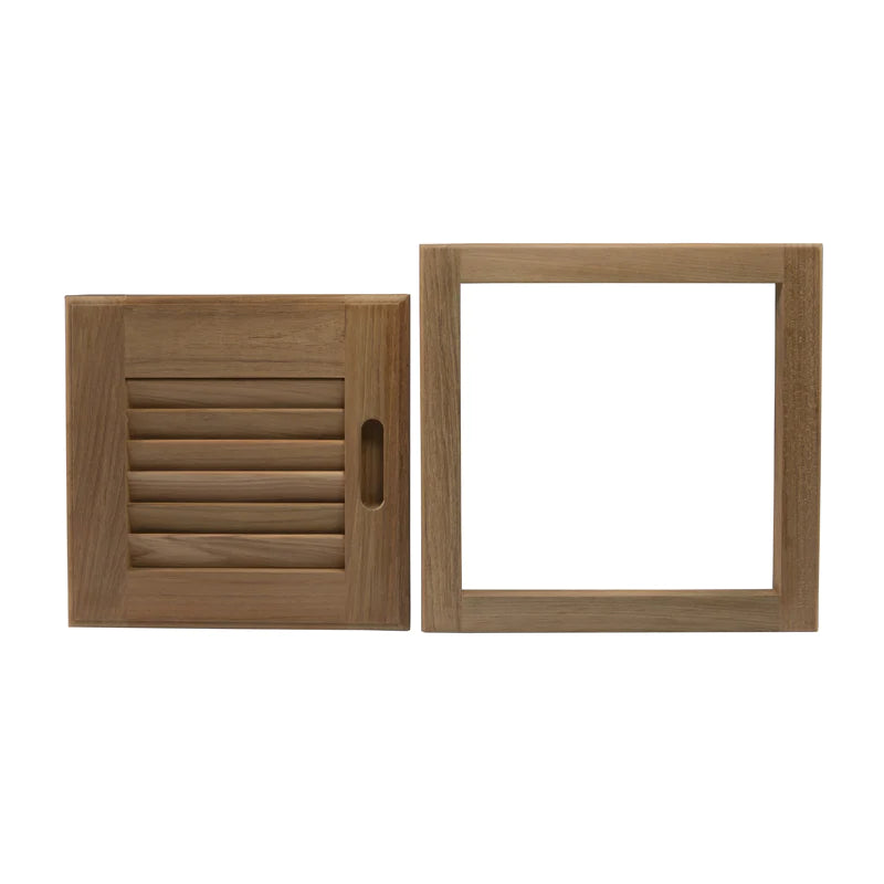 Whitecap Louvered Door & Frame Left Hand Opening 12" x 12" Part 60721 - Essenbay Marine