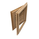 Whitecap Louvered Door & Frame Right Hand Opening 12" x 12" Part 60720 - Essenbay Marine