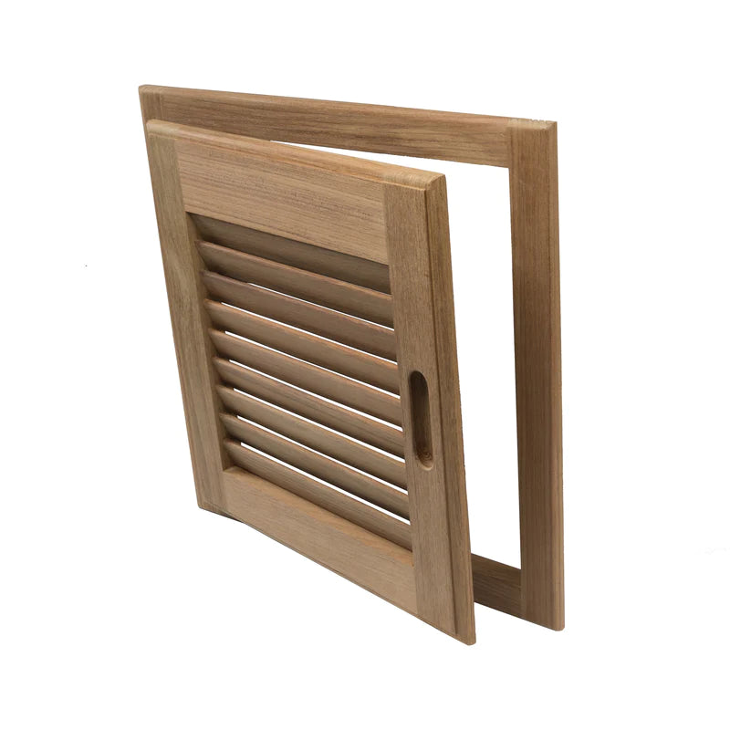 Whitecap Louvered Door & Frame Left Hand Opening 15" x 15" Part 60723 - Essenbay Marine