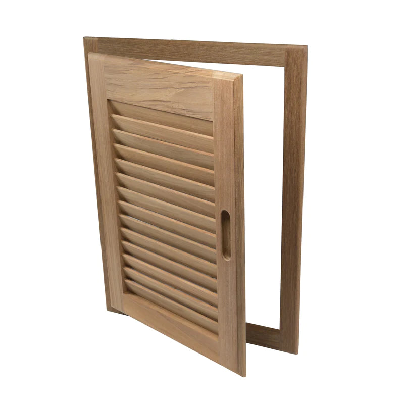 Whitecap Louvered Door & Frame Left Hand Opening 15" x 20" Part 60725 - Essenbay Marine