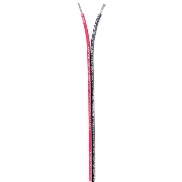 Ancor Ribbon Bonded Cable - 16/2 AWG - Red/Black - Flat - 100' [153110] - Essenbay Marine