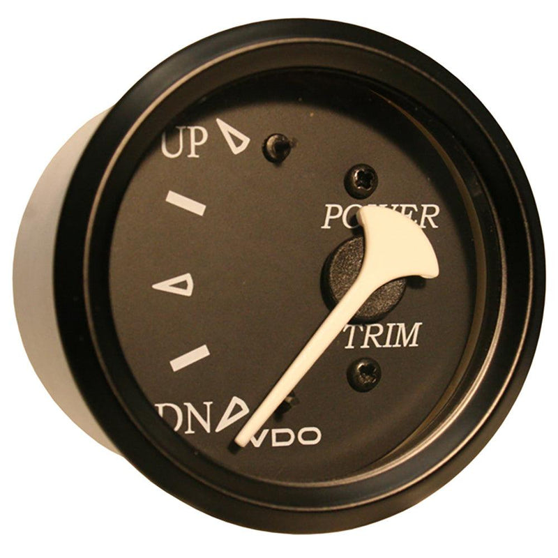 VDO Cockpit Marine Trim Gauge - f/ Mercury/Volvo/Yamaha 2001+ Engines - Black Dial/Bezel [382-11803] - Essenbay Marine