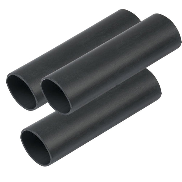 Ancor Heavy Wall Heat Shrink Tubing - 3/4" x 6" - 3-Pack - Black [326106] - Essenbay Marine