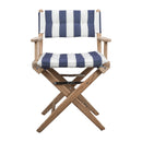 Whitecap Teak Director's Chair W/Cream Cushion 18" Part 61040 - Essenbay Marine