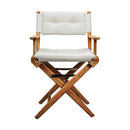 Whitecap Teak Director's Chair W/Cream Cushion 18" Part 61043 - Essenbay Marine