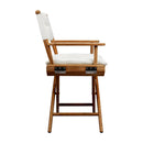 Whitecap Teak Director's Chair W/Cream Cushion 18" Part 61043 - Essenbay Marine