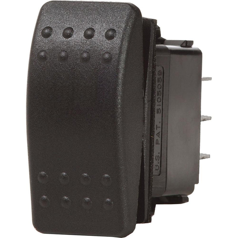 Blue Sea 7938 Contura II Switch DPDT Black - (ON)-OFF-(ON) [7938] - Essenbay Marine